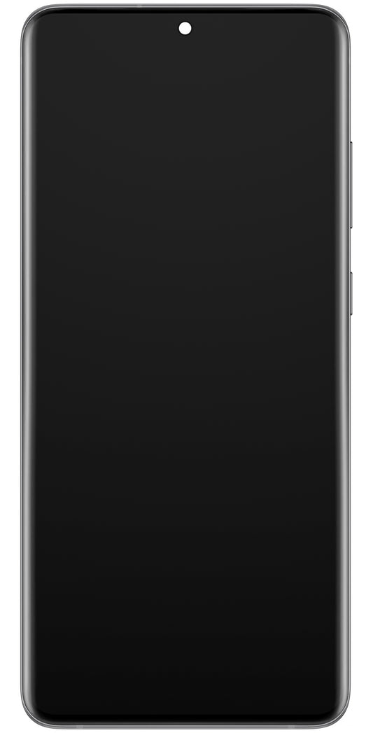 Samsung Galaxy S20 Ultra 5G G988 / S20 Ultra G988 Touchscreen Display, med ramme, grå, Service Pack GH82-26032B