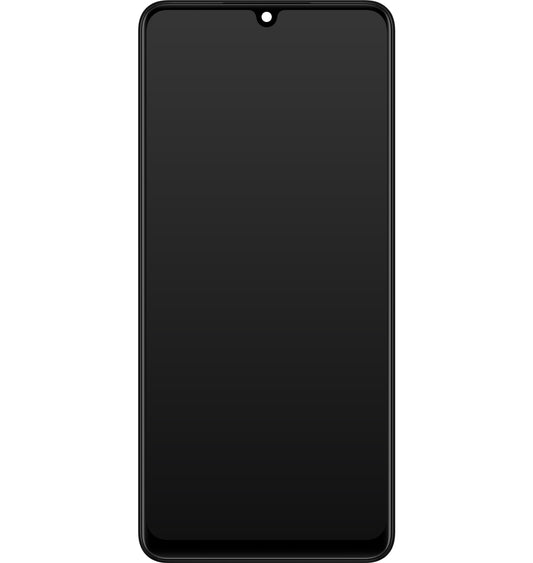 Samsung Galaxy A22 A225 Touchscreen-skærm med ramme, sort, servicepakke GH82-25944A