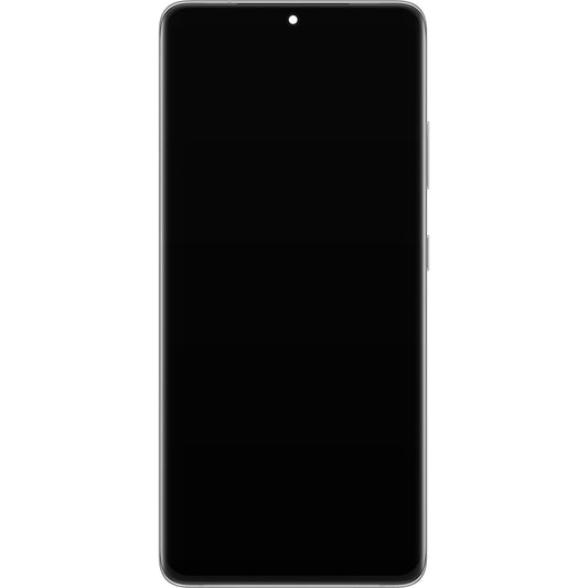 Touchscreen-skærm Samsung Galaxy S21 Ultra 5G G998, med ramme, sølv, servicepakke GH82-26035B