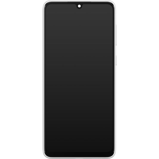 Touchscreen-skærm Samsung Galaxy A33 5G A336, med ramme, hvid, servicepakke GH82-28143B
