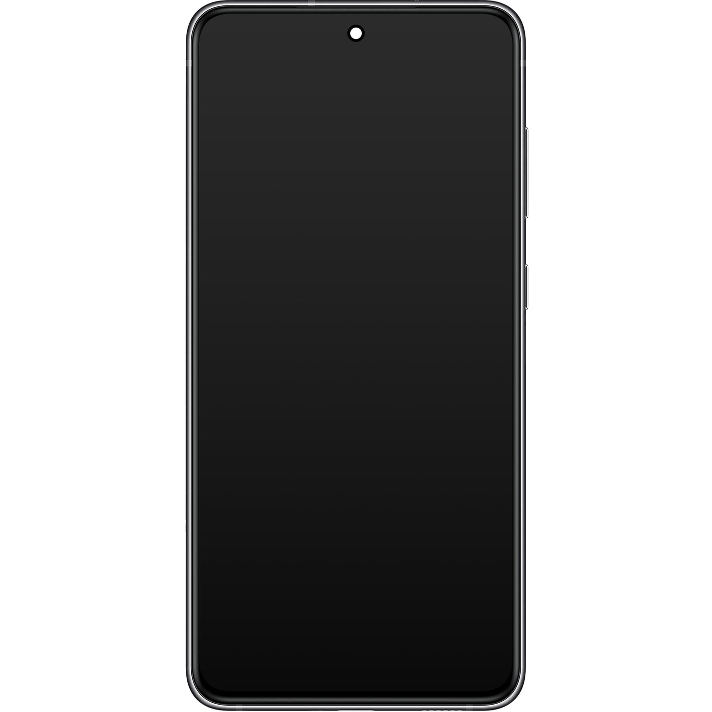 Touchscreen-skærm Samsung Galaxy S21 FE 5G G990, med ramme, grå, servicepakke GH82-2656590A