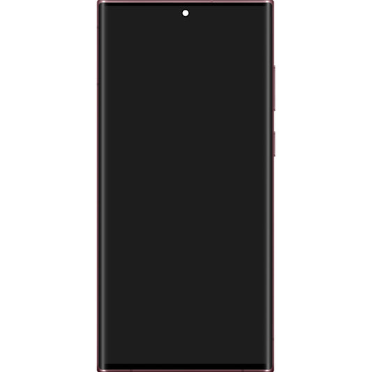 Samsung Galaxy S22 Ultra 5G S908 Touchscreen Display Samsung Galaxy S22 Ultra 5G S908, med ramme, Cherry, Service Pack GH82-27488B