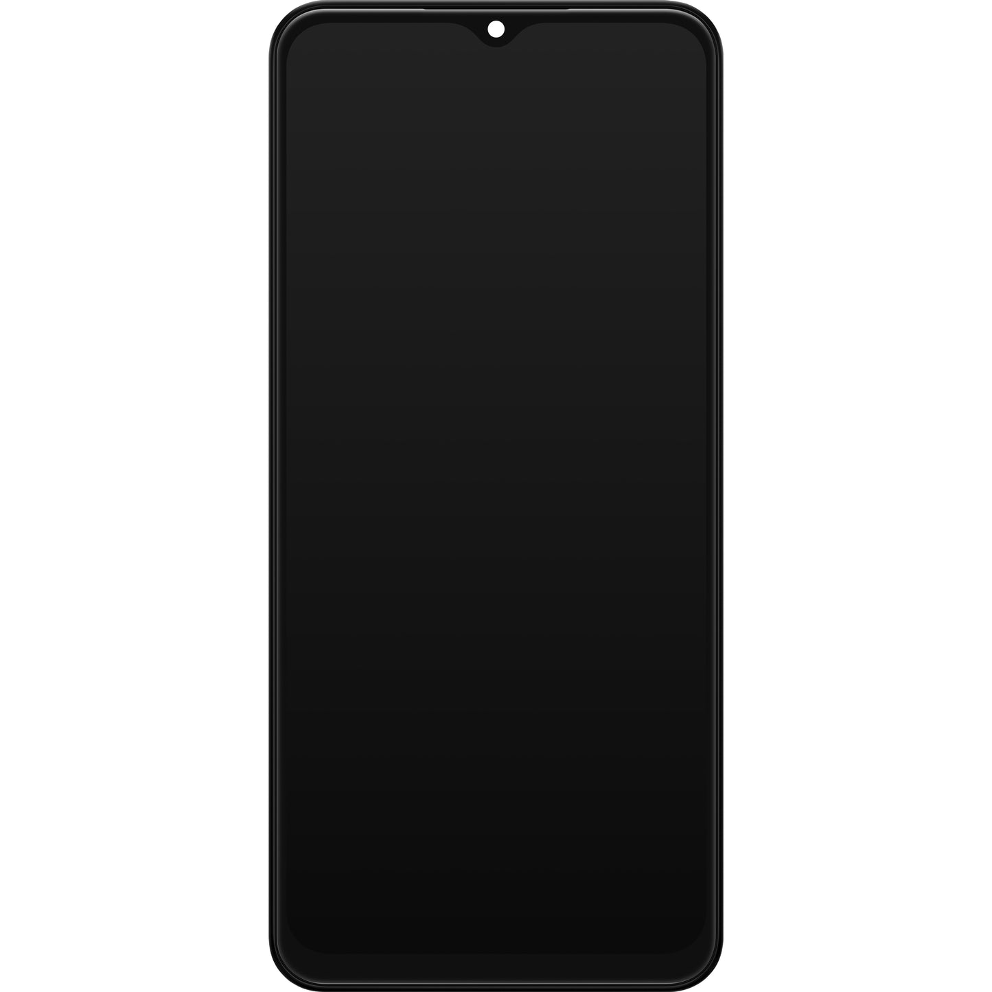 Touchscreen-skærm Samsung Galaxy A13 A135, med ramme, sort, servicepakke GH82-28508A