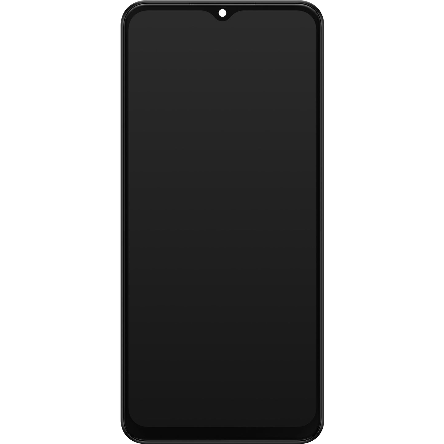 Touchscreen-skærm Samsung Galaxy A23 A235, med ramme, sort, servicepakke GH82-28563A