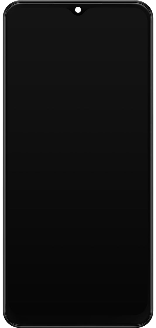 Samsung Galaxy A23 5G A236 Touchscreen-skærm med ramme, sort, servicepakke GH82-29734A