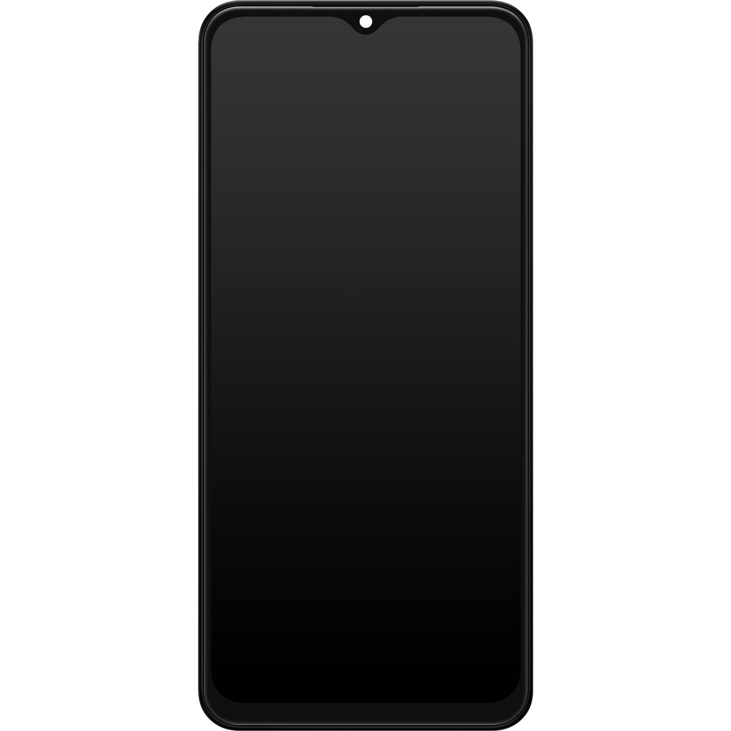 Touchscreen-skærm Samsung Galaxy A13 A137, med ramme, sort, servicepakke GH82-29228A