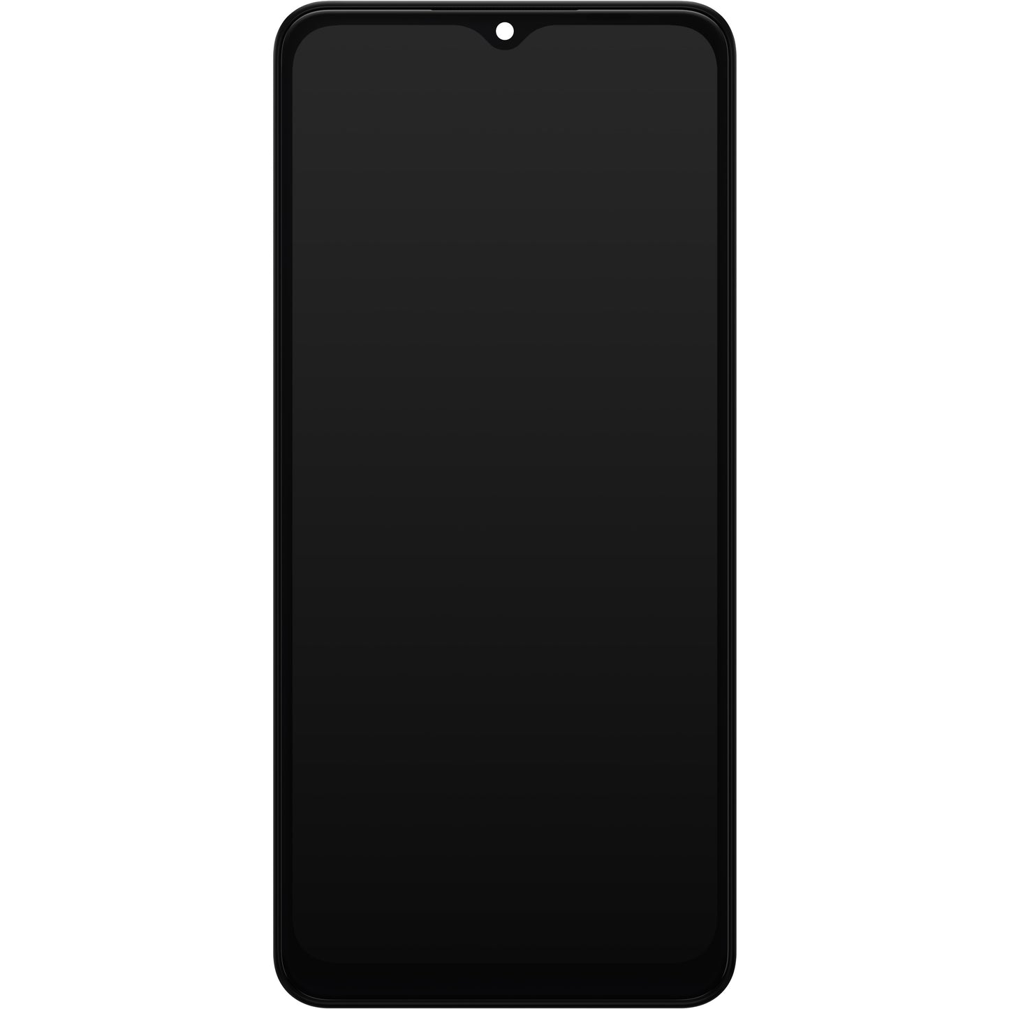 Touchscreen-skærm Samsung Galaxy A04s A047, med ramme, sort, servicepakke GH82-29805A