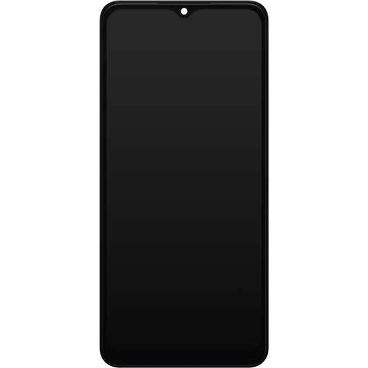 Touchscreen-skærm Samsung Galaxy A04s A047, med ramme, sort, servicepakke GH82-29805A