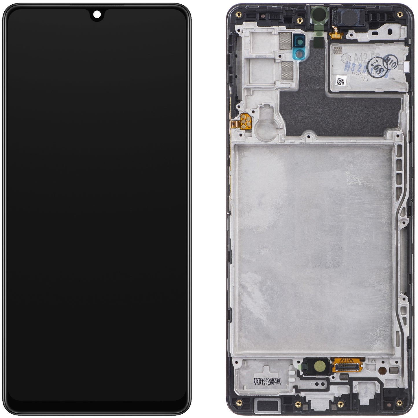 Touchscreen Display Samsung Galaxy A42 5G A426, med ramme, sort, Service Pack GH82-24375A