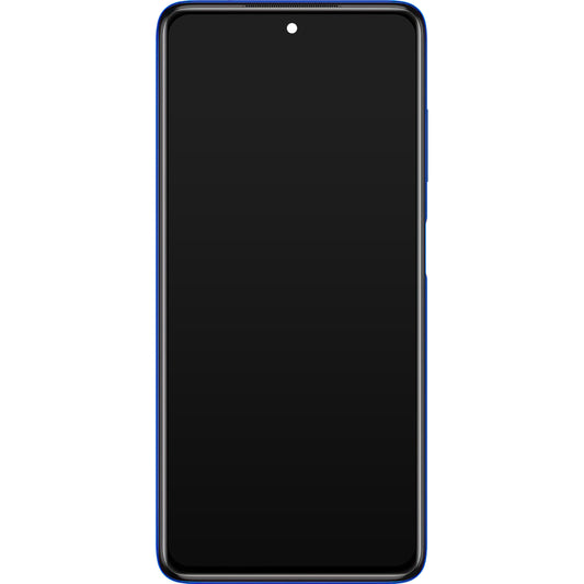 Touchscreen-display til Xiaomi Poco X3 Pro, med ramme, blå, servicepakke 560003J20S00