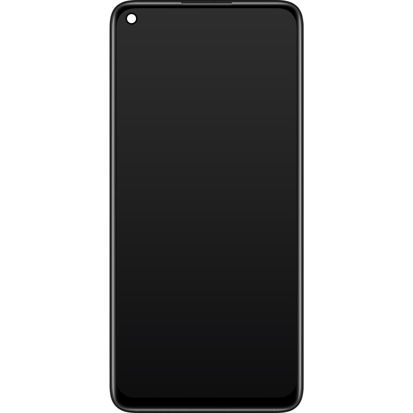 Xiaomi Redmi Note 9 Touchscreen-skærm, med ramme, sort, servicepakke 560003J15S00