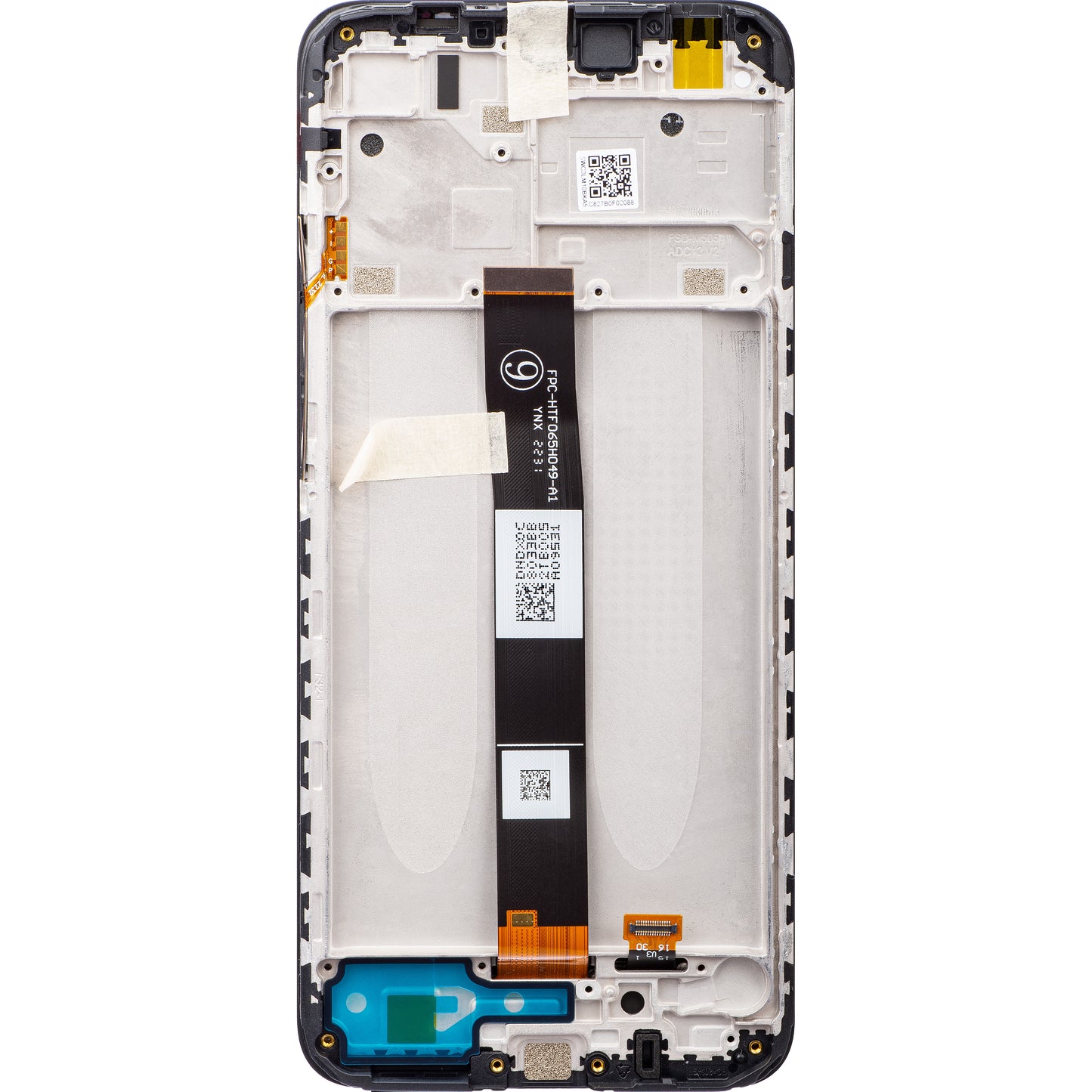 Xiaomi Redmi Redmi 9C NFC / 9C / 9A Touchscreen-skærm med ramme, sort, servicepakke 5600070C3L00