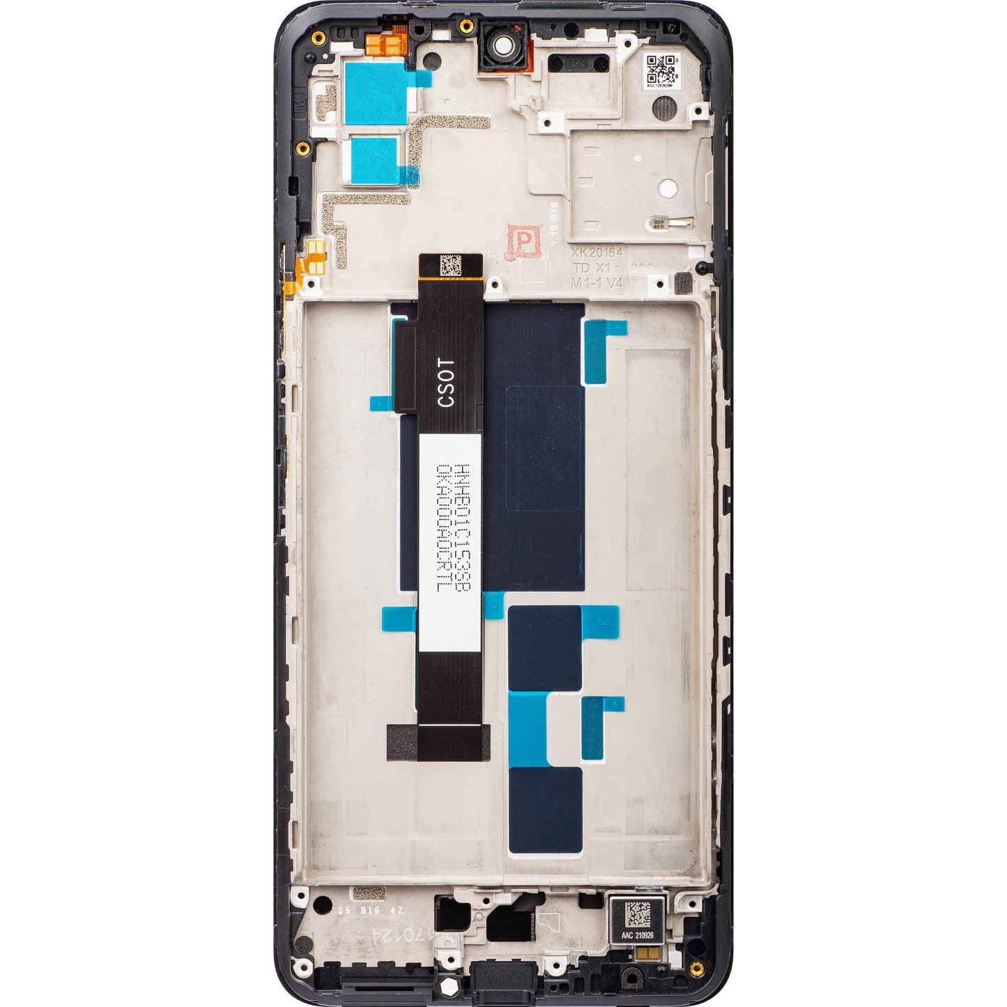 Touchscreen-skærm Xiaomi Poco X3 GT, med ramme, sort, servicepakke 560003K10A00