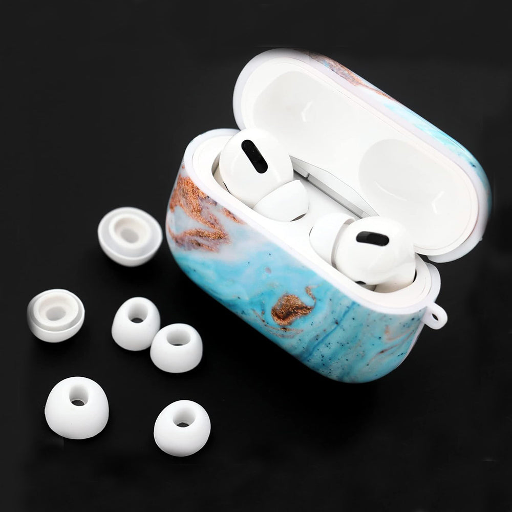 Techsuit ET2 ørepropper til Apple AirPods Pro 3, Størrelse XS / S / L, Hvide