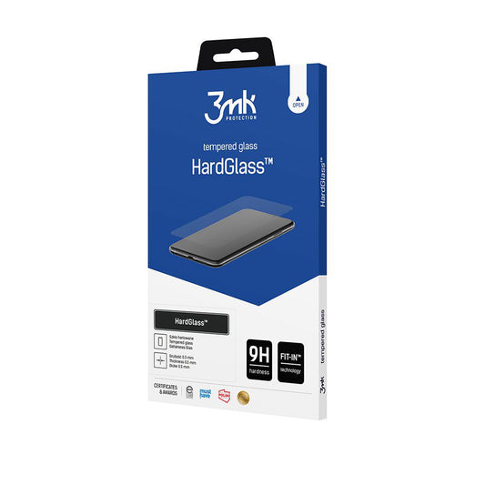3MK HardGlass Screen Protector for Samsung Galaxy A37 5G, Tempered Glass, Full Glue