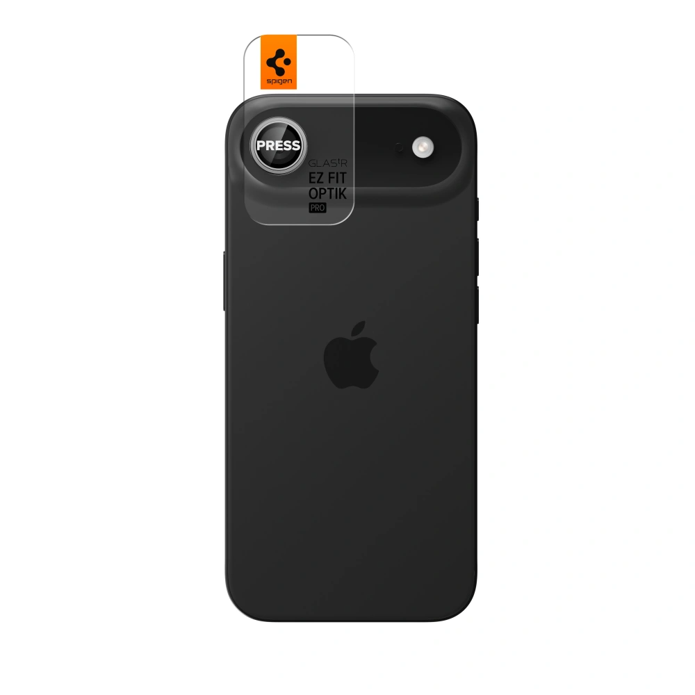Beskyttelsesfilm til bagkameraet Spigen GlastR EZ FIT Optik Pro til Apple iPhone 17 Air, Hærdet glas, Sølv AGL10132