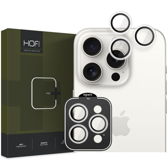 Beskyttelsesfilm til kamerabagside HOFI CamRing PRO+ til Apple iPhone 15 Pro Max / 15 Pro, glasbeskyttet