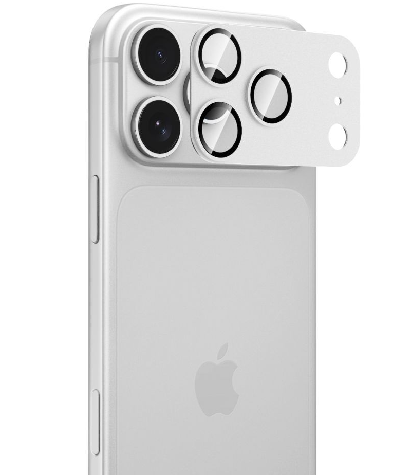 Beskyttersfolie til bagkamera Tech-Protect CamFull Fit+ til Apple iPhone 18 Pro, hærdet glas, sølv