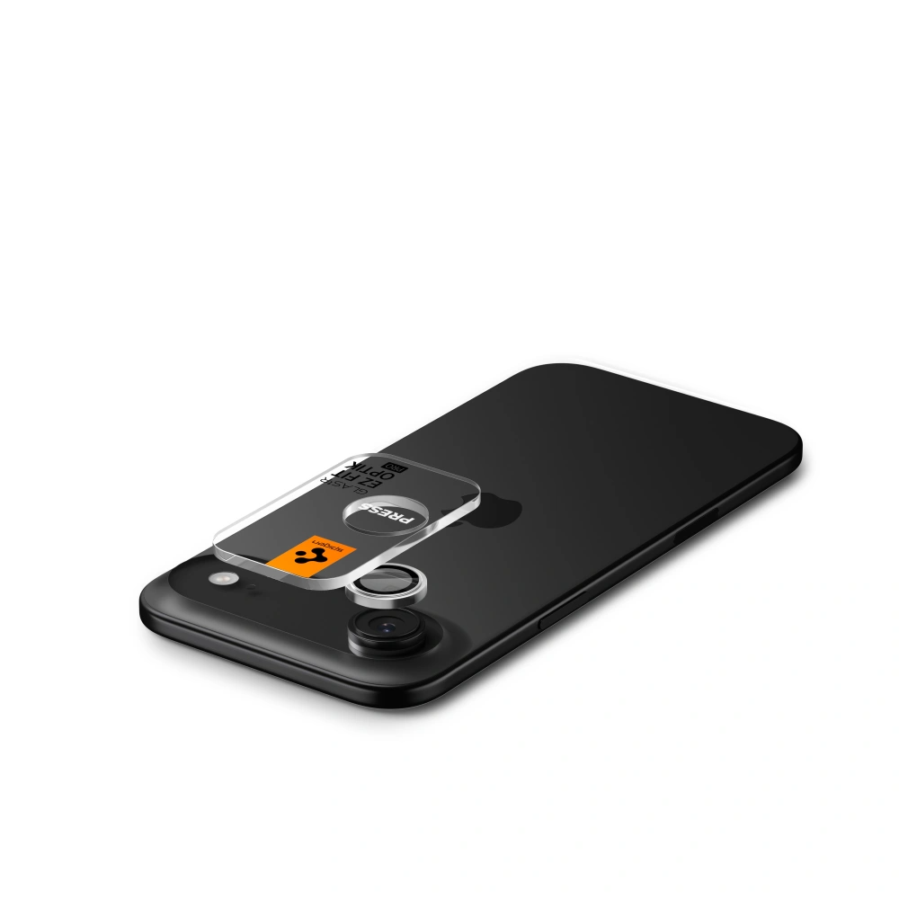 Beskyttelsesfilm til bagkameraet Spigen GlastR EZ FIT Optik Pro til Apple iPhone 17 Air, Hærdet glas, Sølv AGL10132