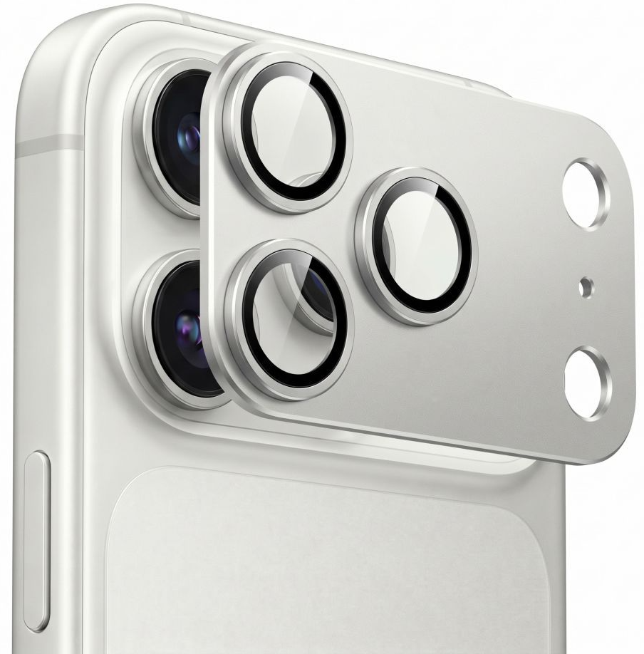 Beskyttersfolie til bagkamera Tech-Protect CamFull Fit+ til Apple iPhone 18 Pro, hærdet glas, sølv