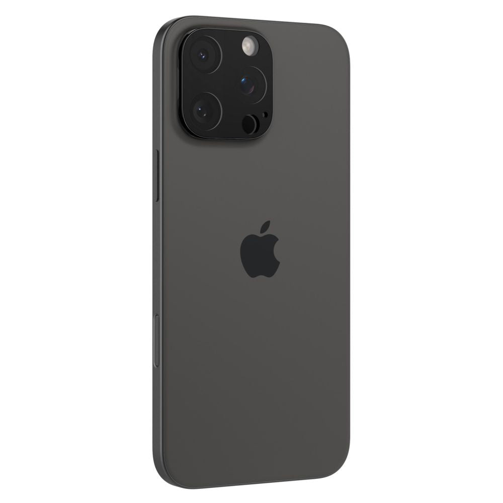 Spigen Optik Beskyttelsesfilm til bagsidekamera til Apple iPhone 15 Pro Max / 15 Pro, glasbeskyttet, fuld limning, sæt med 2 dele, sort AGL05273