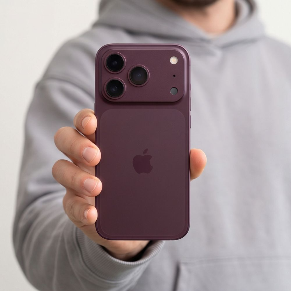 Beskyttelsesfilm til bagkamera Tech-Protect CamFull Fit+ til Apple iPhone 18 Pro, hærdet glas, vinrød