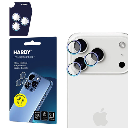 Beskyttelsesfilm til bagkameraet 3MK Hardy Protection Pro til Apple iPhone 17 Pro Max / 17 Pro, Hærdet glas, Flerfarvet