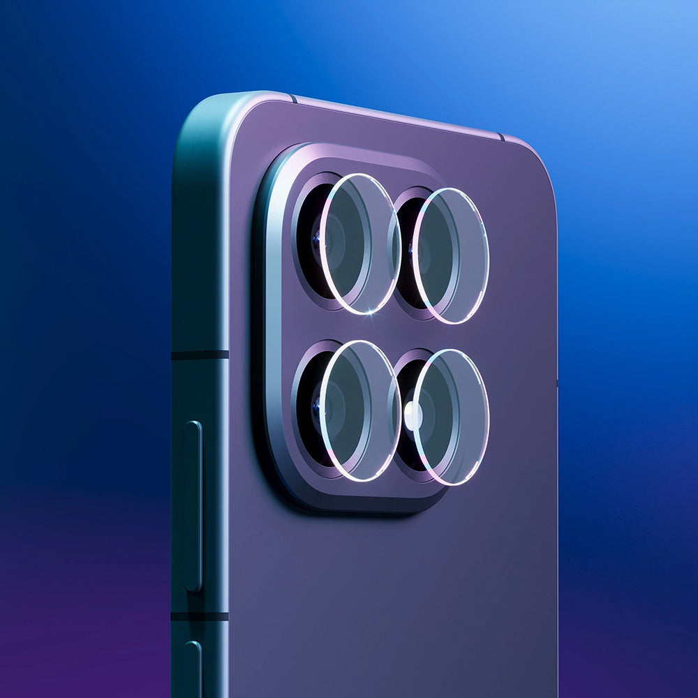 Beskyttelsesfilm til bagkameraet 3MK Protection til Oppo Find X9 Pro, Hærdet glas, Sæt med 4 stykker, Gennemsigtig