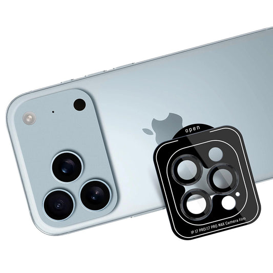 Beskyttelsesfilm til bagkameraet 3MK Protection Pro til Apple iPhone 17 Pro Max / 17 Pro, Hærdet glas, Sort