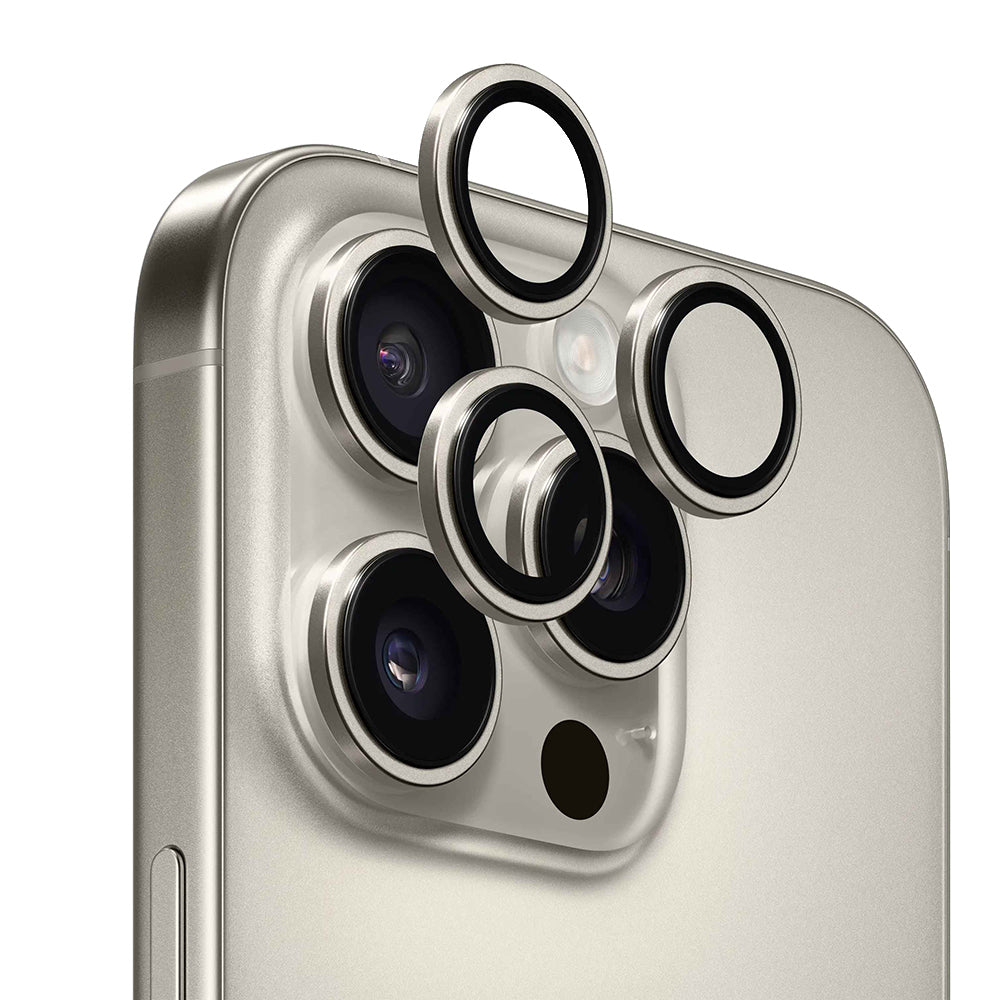 Anank AR bagkamera beskyttelsesfilm til Apple iPhone 16 Pro Max / 16 Pro, hærdet glas, metallisk grå