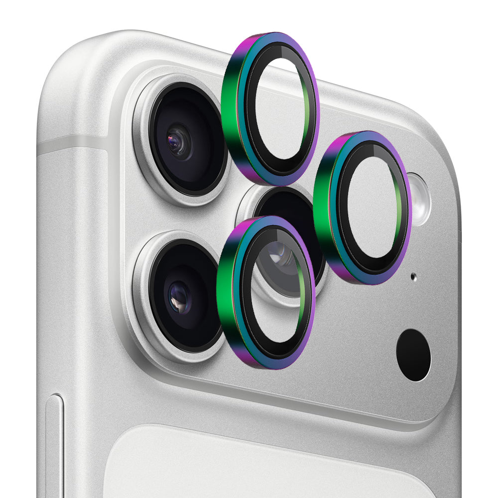 Beskyttelsesfilm til bagkameraet Blueo Metal Frame til Apple iPhone 17 Pro Max / 17 Pro, Hærdet glas, Flerfarvet