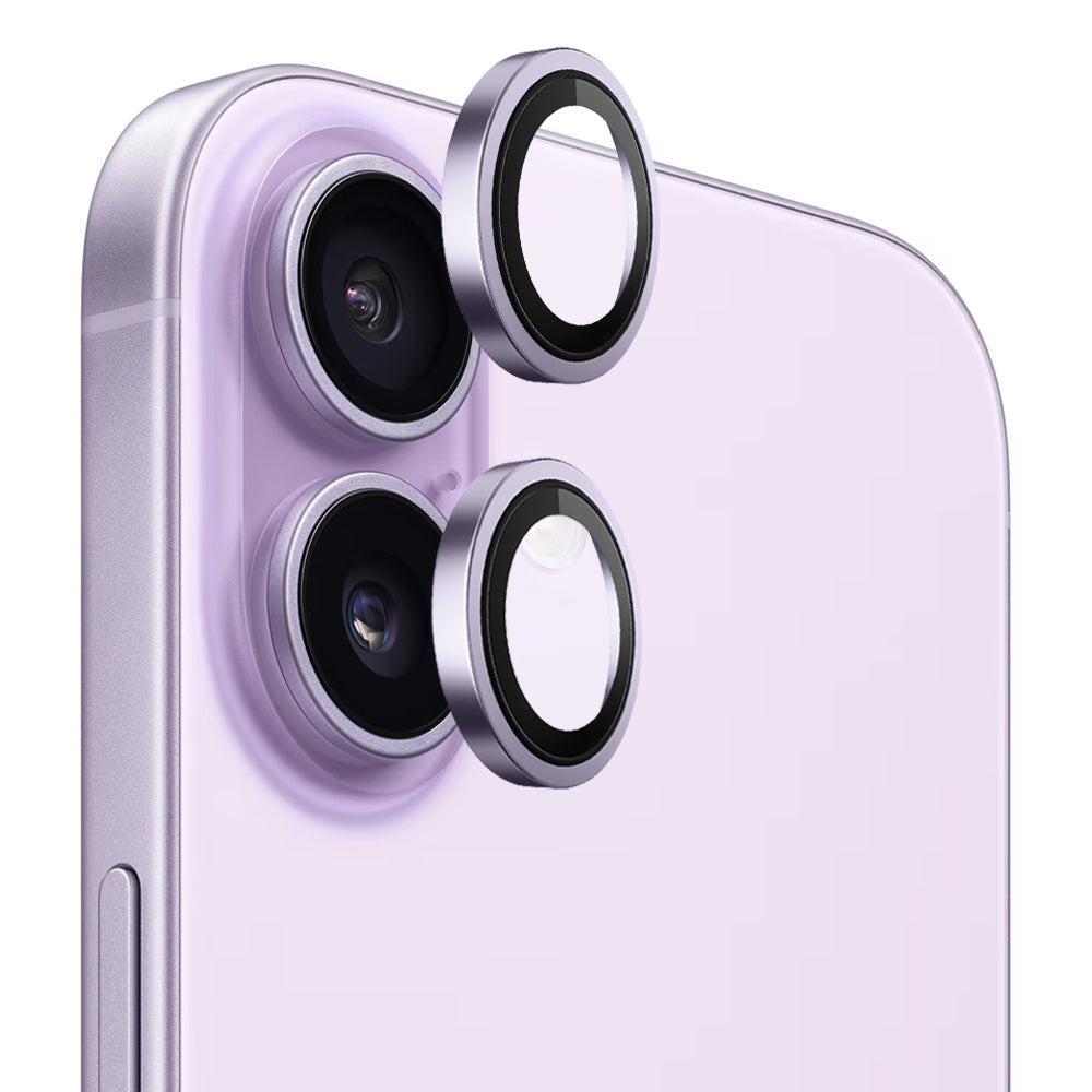 Beskyttelsesfilm til bagkameraet Blueo Metal Frame til Apple iPhone 17, Hærdet glas, Lilla