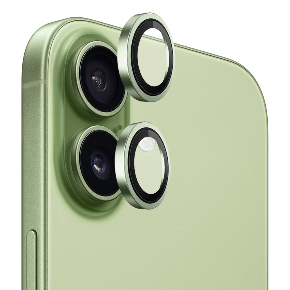 Beskyttelsesfilm til bagkameraet Blueo Metal Frame til Apple iPhone 17, Hærdet glas, Grøn