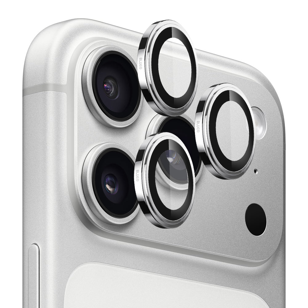 Beskyttelsesfilm til bagsidekameraet Blueo Sapphire Crystal til Apple iPhone 17 Pro Max / 17 Pro, Hærdet glas, Sølvfarvet