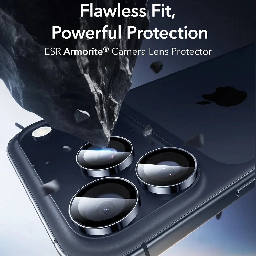 Bagsidekamera beskyttelsesfilm ESR Armorite til Apple iPhone 17 Pro Max / 17 Pro / 16 Pro Max / 16 Pro, Hærdet Glas, Blå