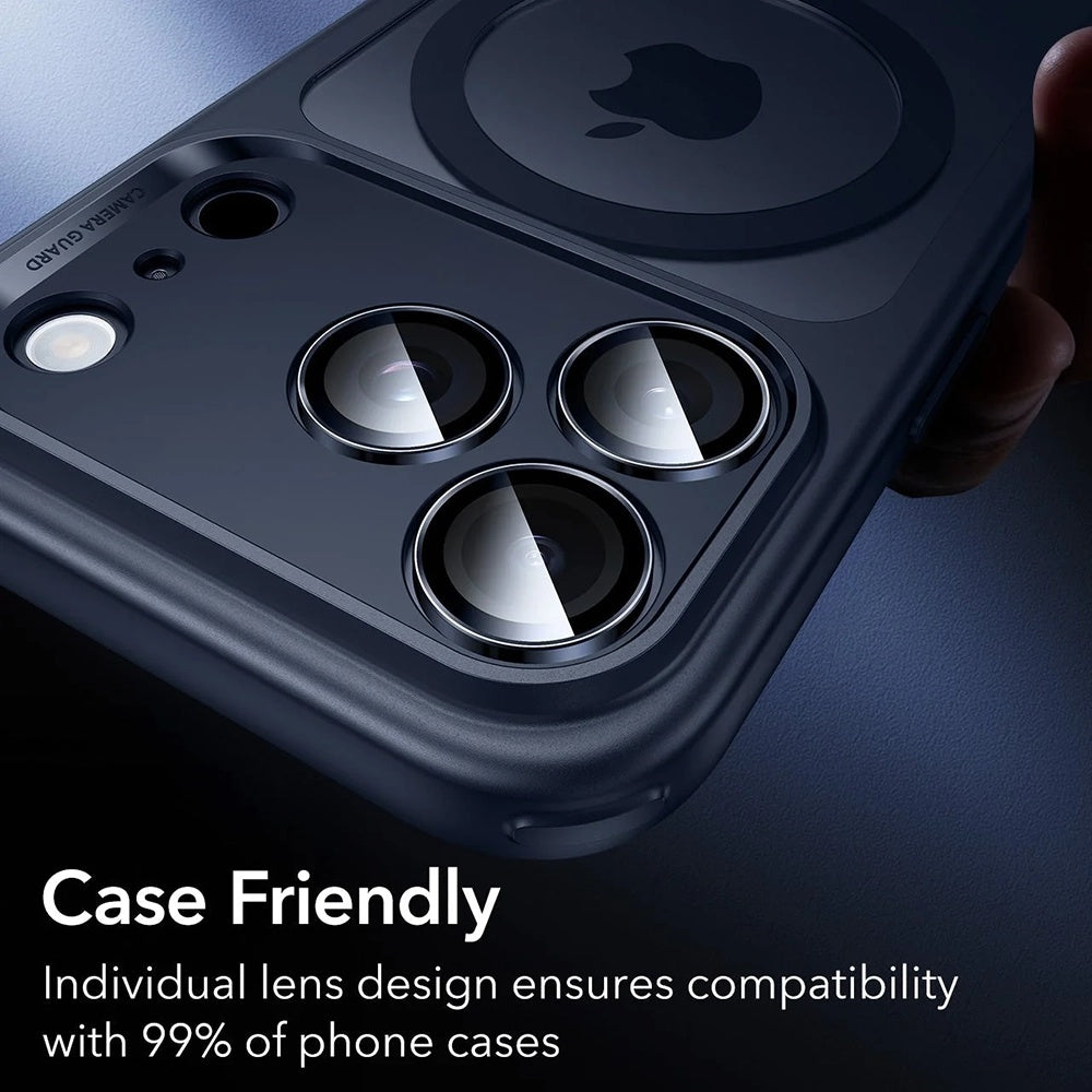 Bagsidekamera beskyttelsesfilm ESR Armorite til Apple iPhone 17 Pro Max / 17 Pro / 16 Pro Max / 16 Pro, Hærdet Glas, Blå