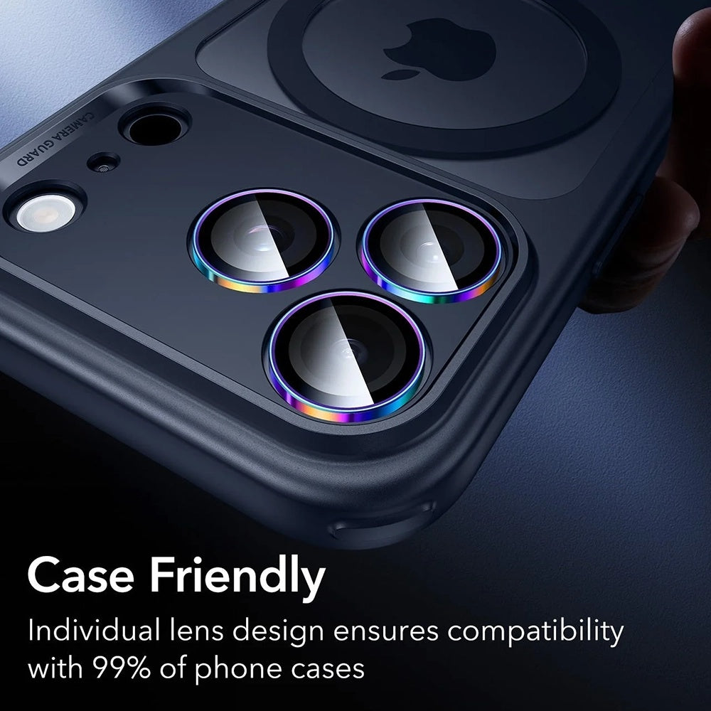 Beskyttelsesfilm til bagkamera ESR Armorite til Apple iPhone 17 Pro Max / 17 Pro / 16 Pro Max / 16 Pro, Hærdet glas, Flerfarvet