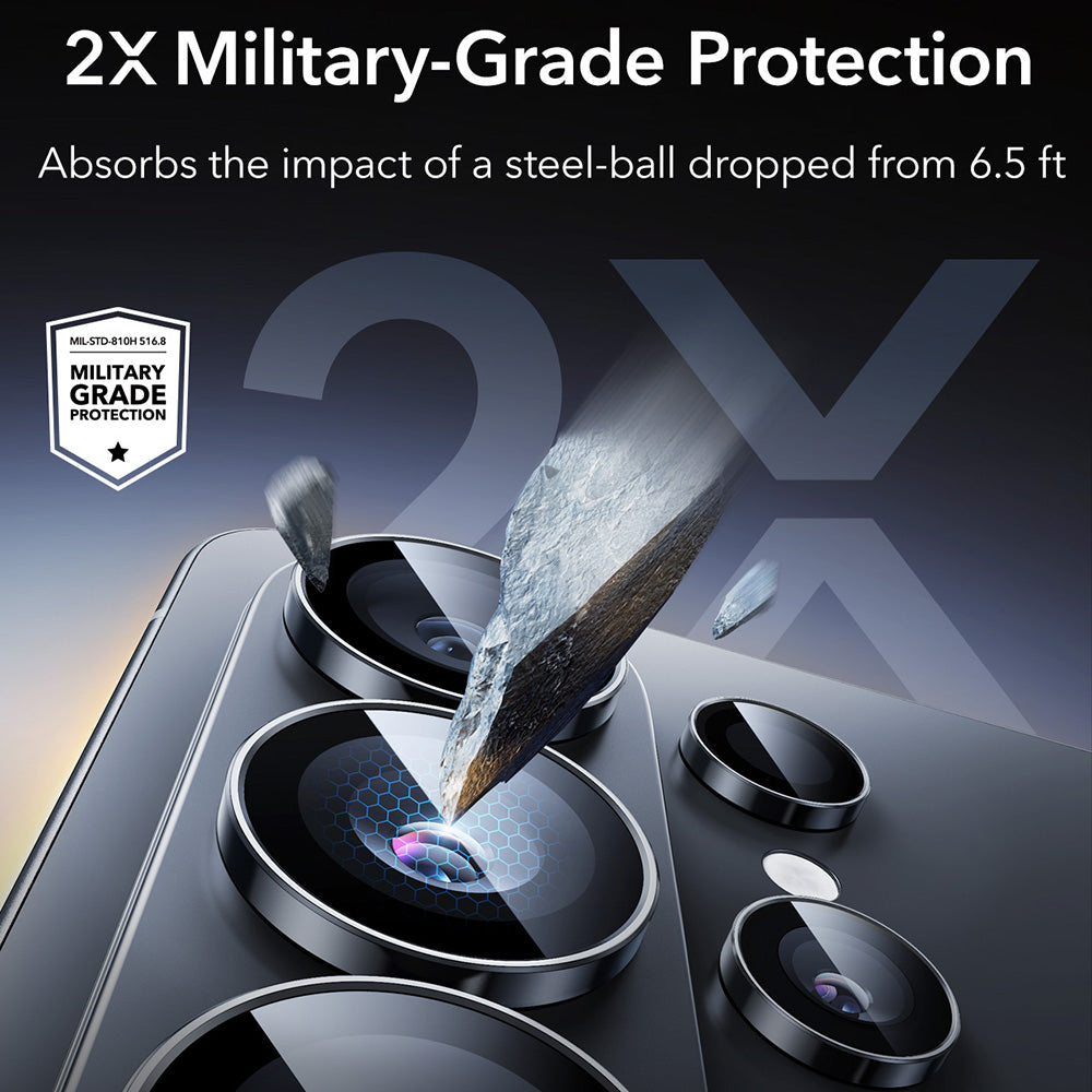 Beskyttelsesfilm til bagkamera ESR Armorite til Samsung Galaxy S26 Ultra S948, Hærdet glas, Sort