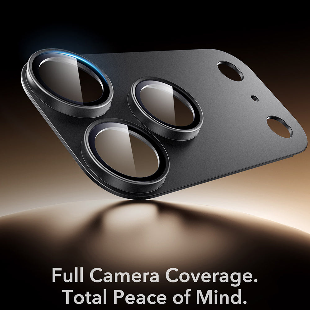 Beskyttelsesfilm til bagkamera ESR Armorite Pro til Apple iPhone 18 Pro, hærdet glas, sort