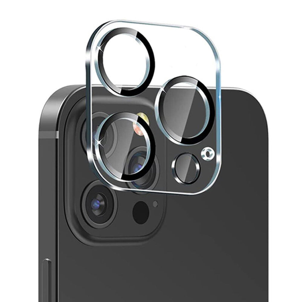 Beskyttersfolie til bagkamera Lito S+ til Apple iPhone 14 Pro Max / 14 Pro, hærdet glas, sort