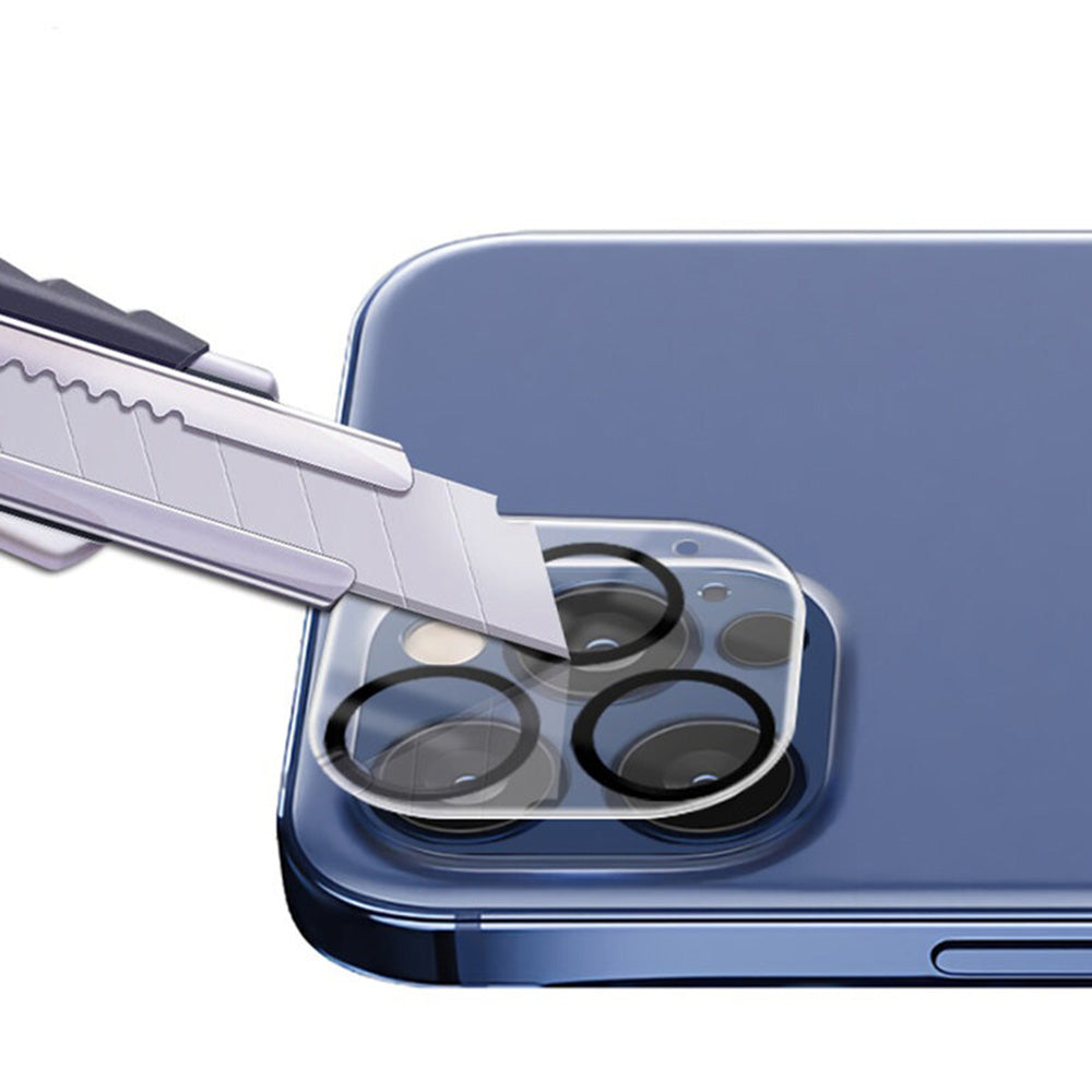 Beskyttersfolie til bagkamera Lito S+ til Apple iPhone 14 Pro Max / 14 Pro, hærdet glas, sort