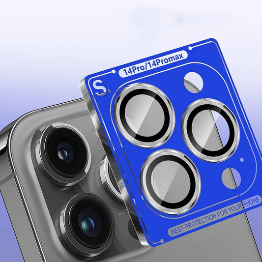 Beskyttelsesfilm til bagkamera Lito S+ til Apple iPhone 14 Pro, hærdet glas, sølv
