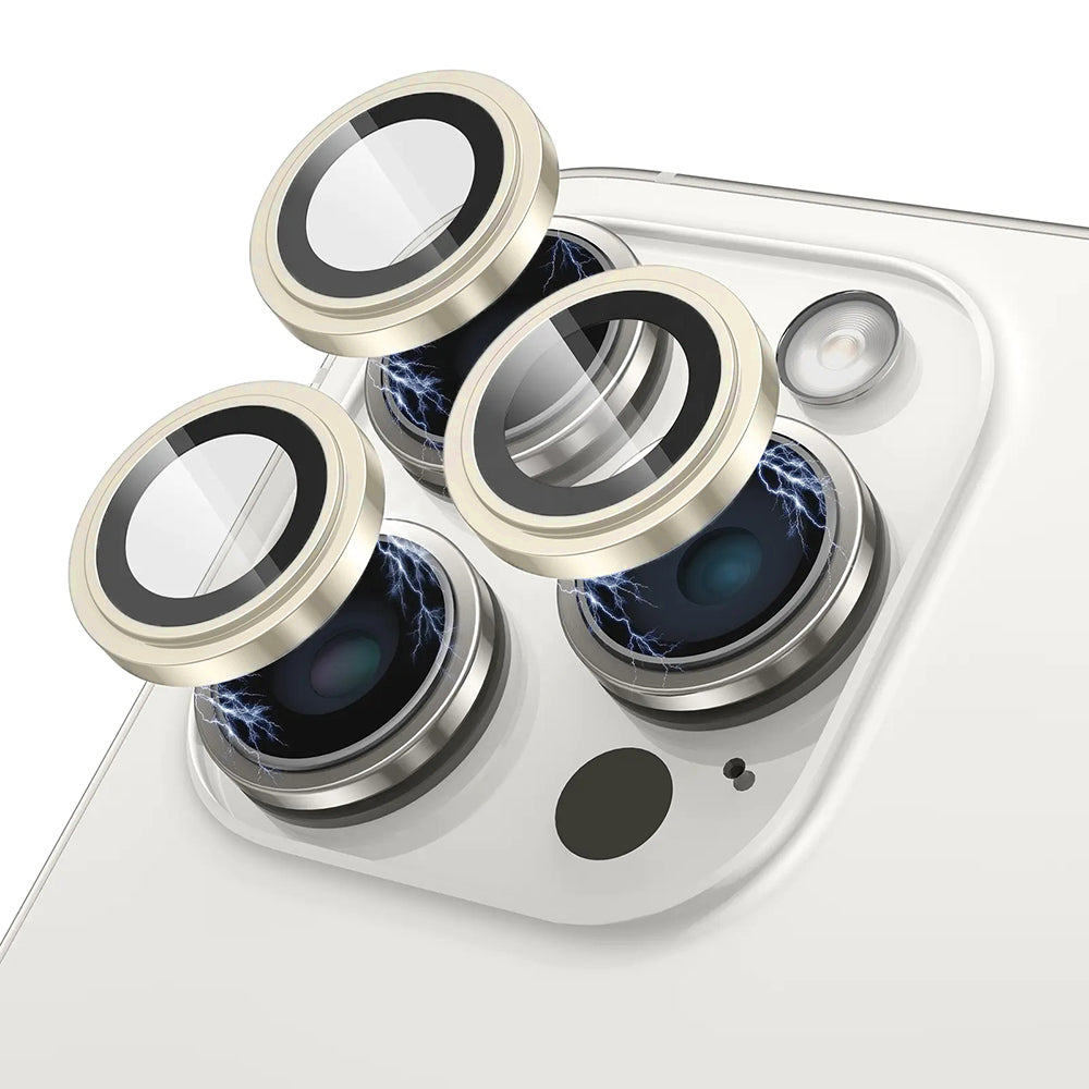 Beskyttelsesfilm til bagkameraet Lito S+ til Apple iPhone 17 Pro Max / 17 Pro, Hærdet glas, Gul