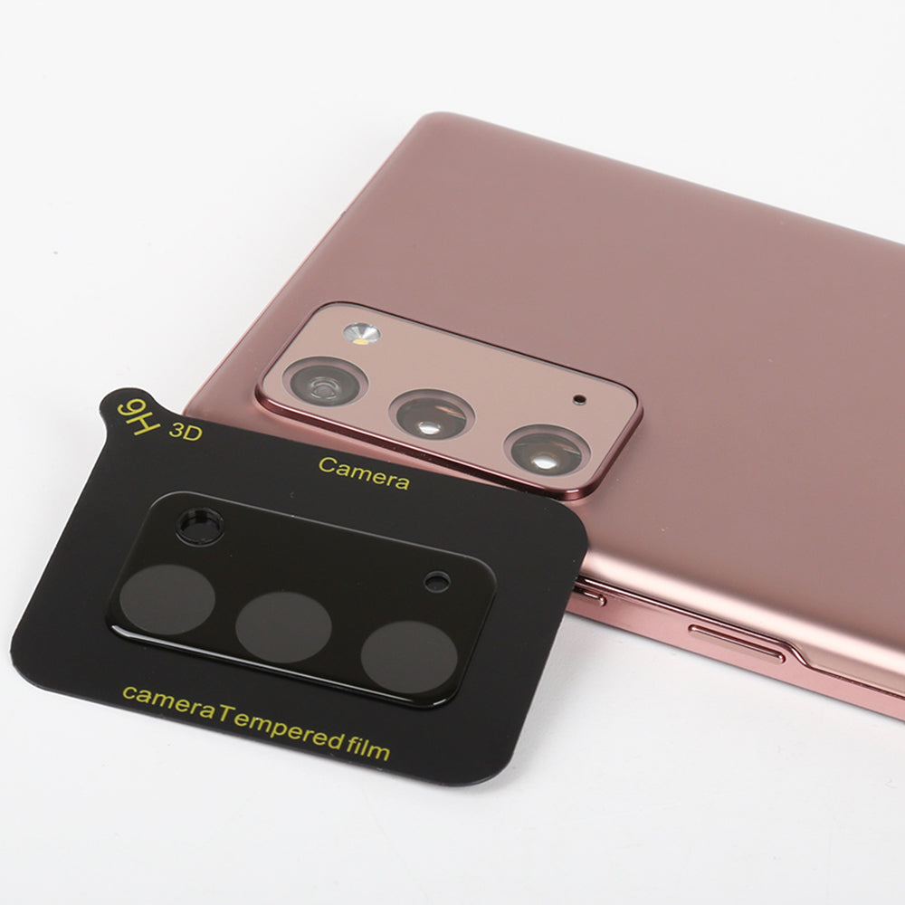 Beskyttelsesfilm til bagkameraet Lito S+ til Samsung Galaxy Note 20 5G N981 / Note 20 N980, Hærdet glas, Sort