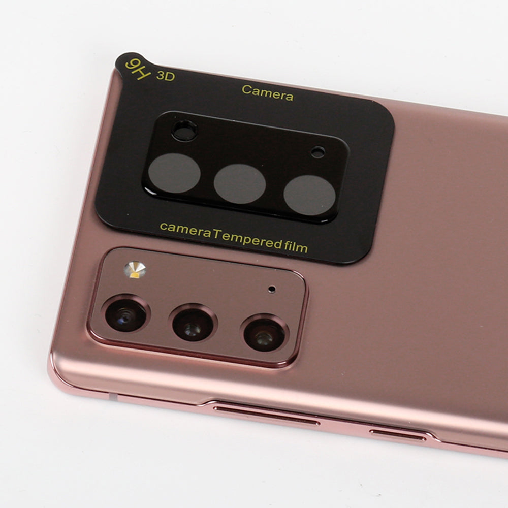 Beskyttelsesfilm til bagkameraet Lito S+ til Samsung Galaxy Note 20 5G N981 / Note 20 N980, Hærdet glas, Sort