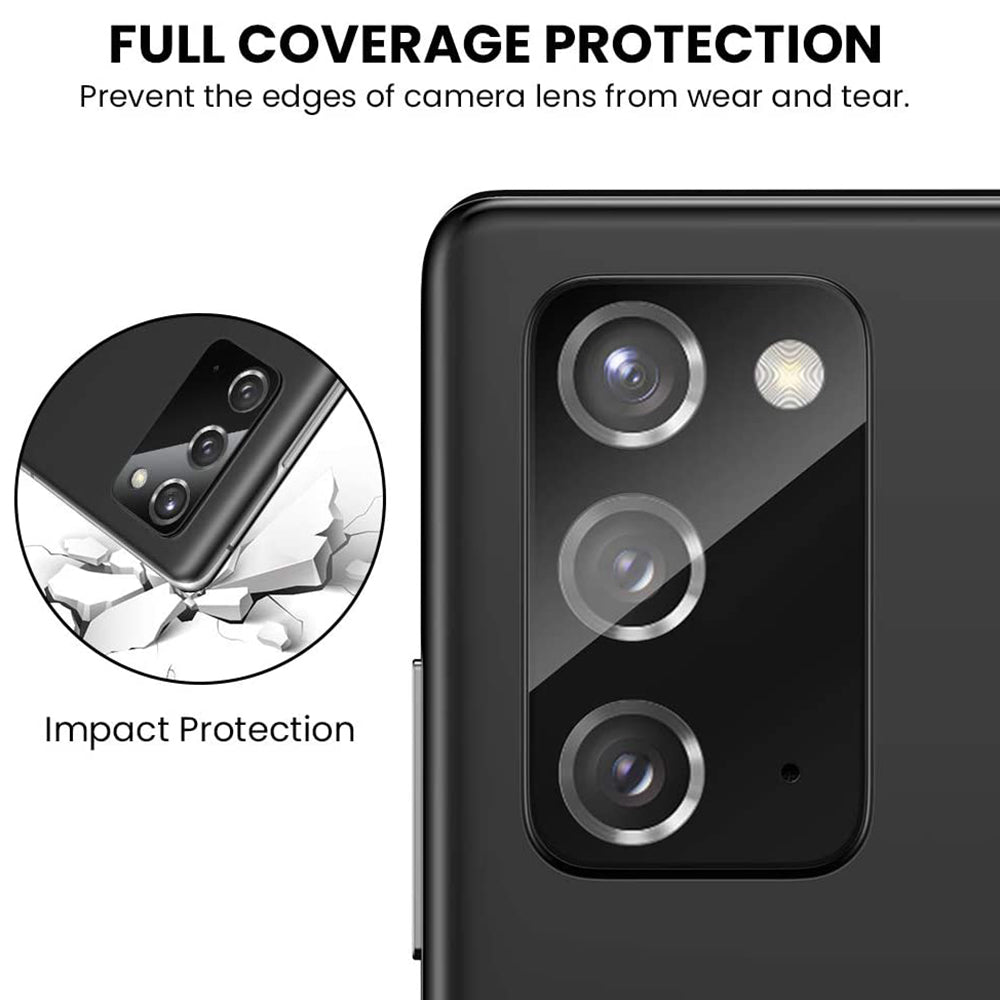Beskyttelsesfilm til bagkameraet Lito S+ til Samsung Galaxy Note 20 5G N981 / Note 20 N980, Hærdet glas, Sort