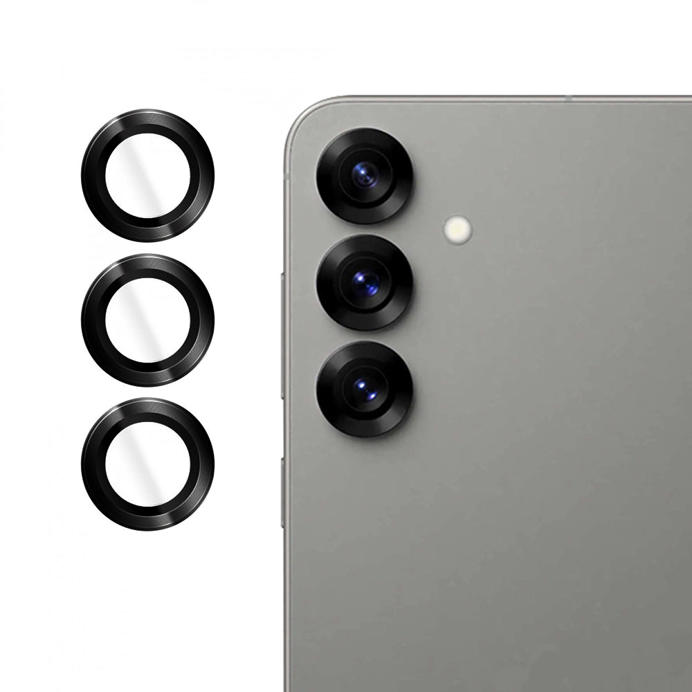 Beskyttelsesfilm til bagkamera Lito S+ til Samsung Galaxy S25 S931, hærdet glas, sort