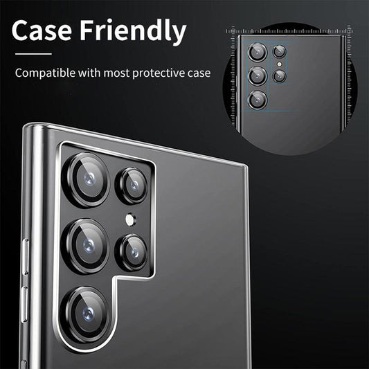 Beskyttelsesfilm til bagkamera Lito S+ til Samsung Galaxy S25 Ultra S938, hærdet glas, sort