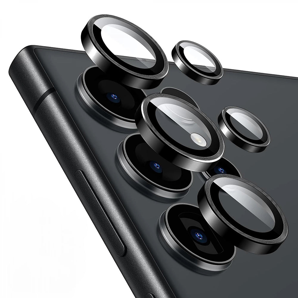 Beskyttelsesfilm til bagkameraet Lito S+ til Samsung Galaxy S26 Ultra S948, Hærdet glas, Sort