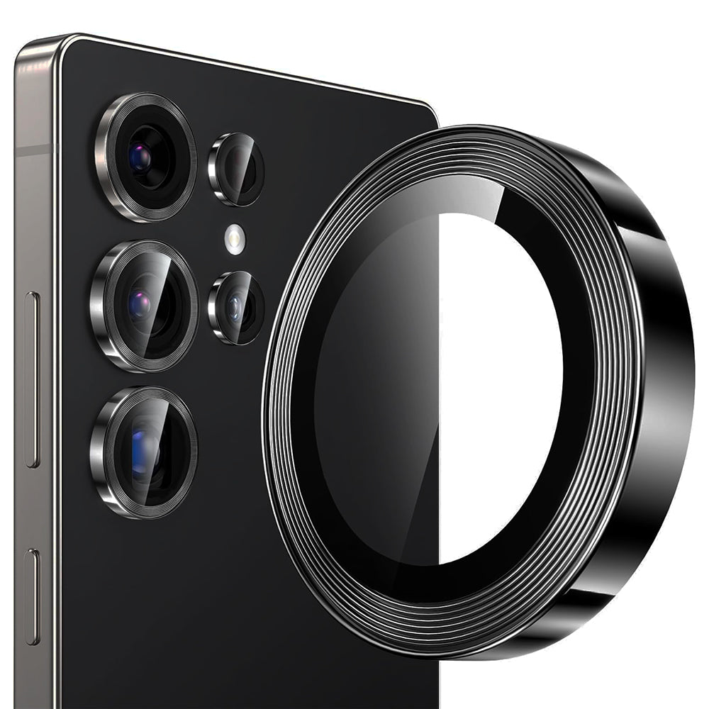 Beskyttelsesfilm til bagkameraet Lito S+ til Samsung Galaxy S26 Ultra S948, Hærdet glas, Sort